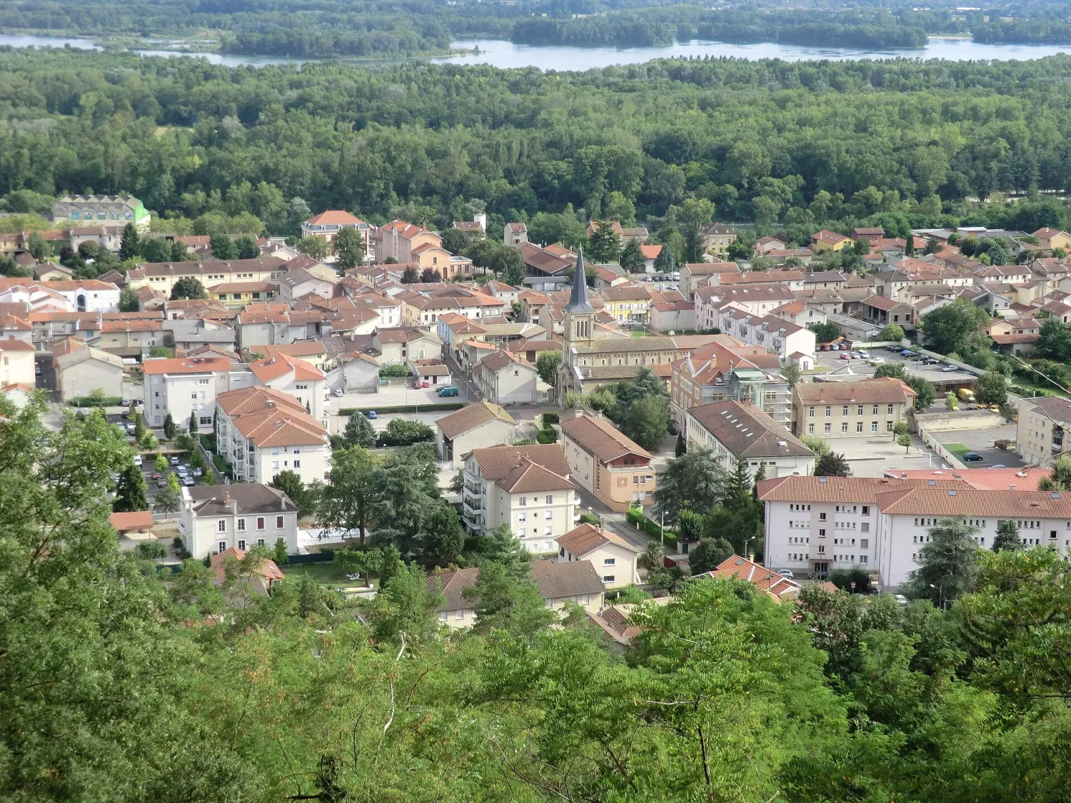 Vue de Miribel (Ain) — état des risques et pollutions (ERP)