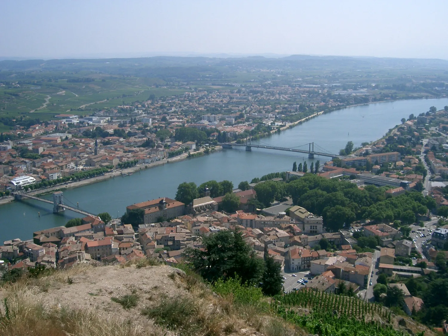 Vue de Tournon-sur-Rhône (Ardèche) — état des risques et pollutions (ERP)