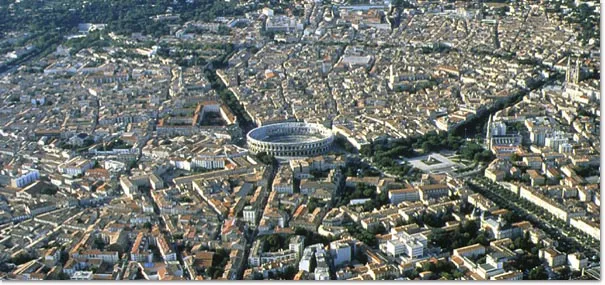 Vue de Nîmes (Gard) — état des risques et pollutions (ERP)
