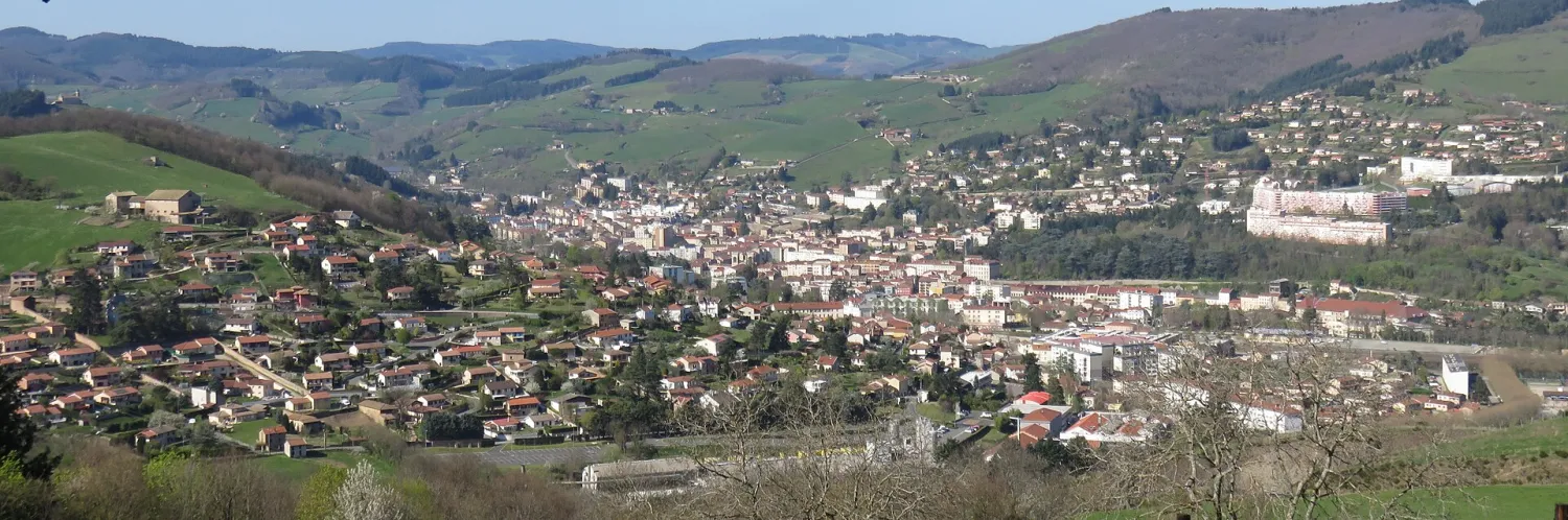 Vue de Tarare (Rhône) — état des risques et pollutions (ERP)