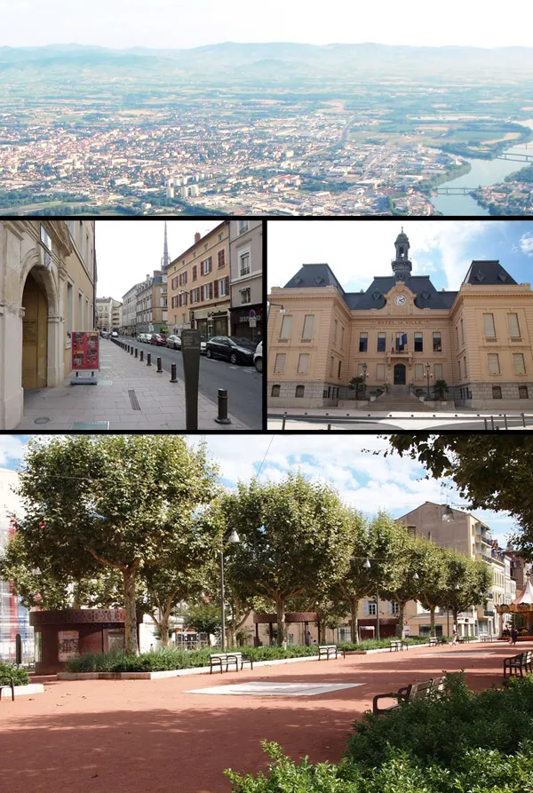 Vue de Villefranche-sur-Saône (Rhône) — état des risques et pollutions (ERP)