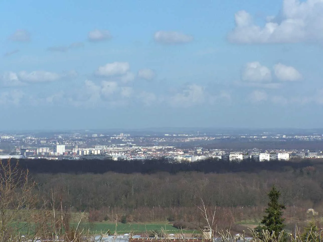 Vue de Achères (Yvelines) - état des risques et pollutions (ERP)