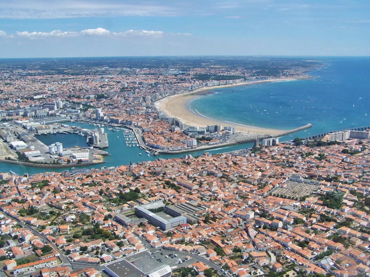 Vue de Les Sables-d'Olonne (Vendée) — état des risques et pollutions (ERP)