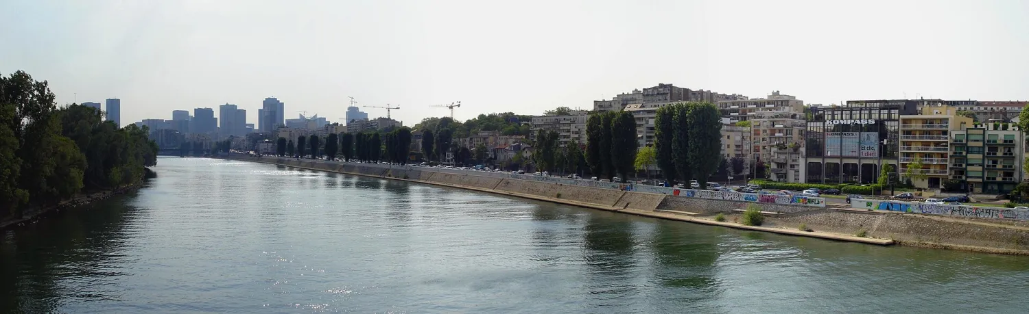 Vue de Courbevoie (Hauts-de-Seine) — état des risques et pollutions (ERP)