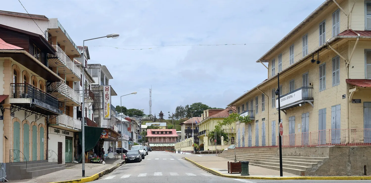 Vue de la région Guyane