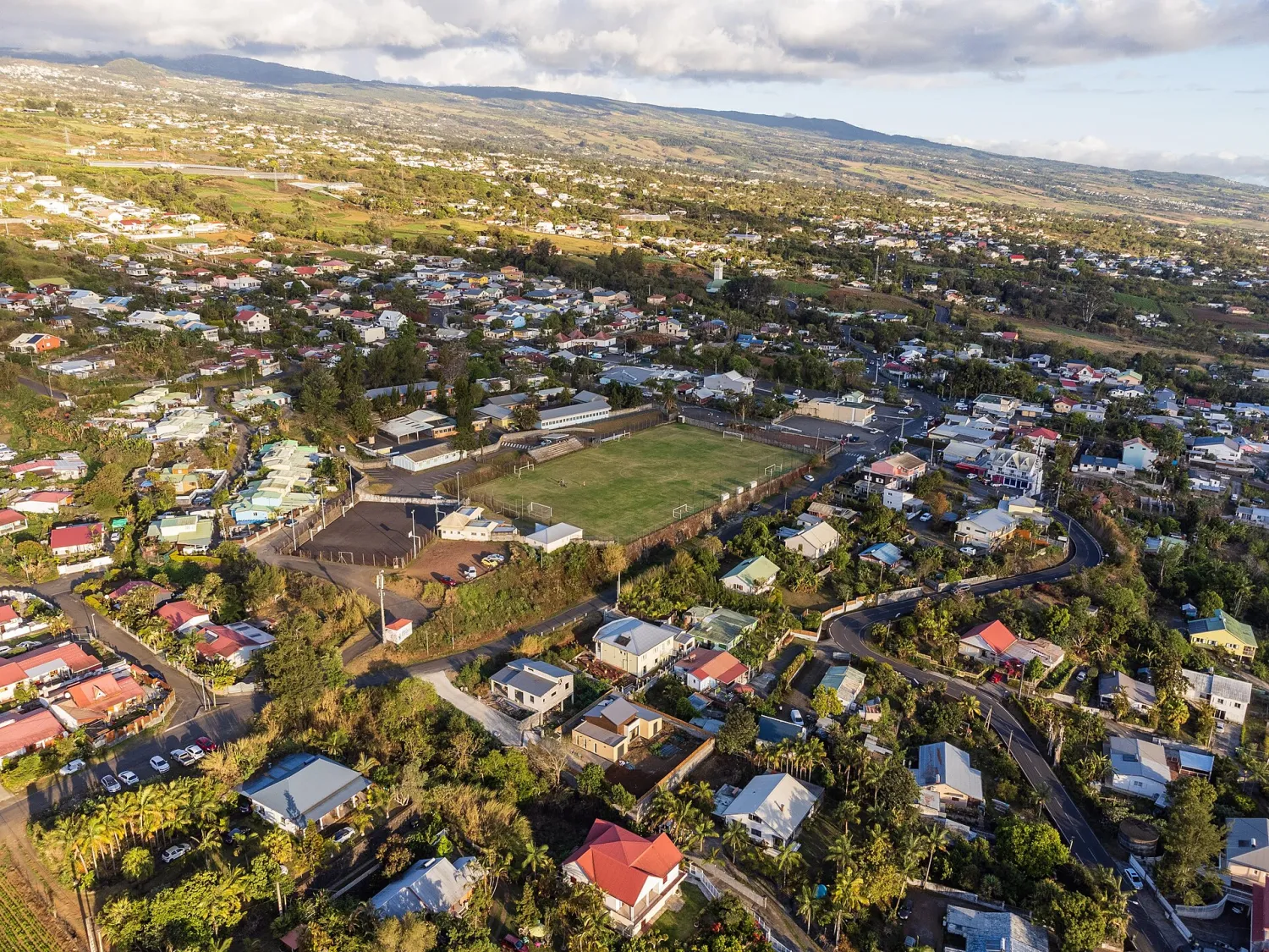 Vue de Le Tampon (La Réunion) — état des risques et pollutions (ERP)